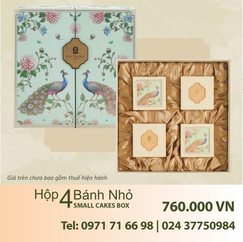 Bánh trung thu pacific hộp 4 bánh nhỏ