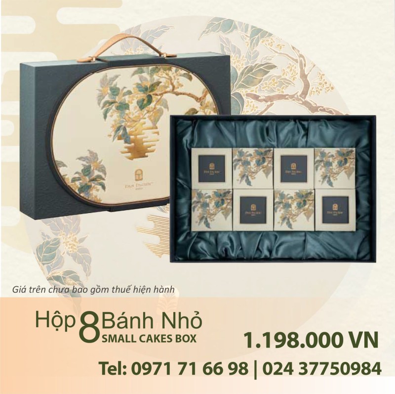 Bánh trung thu Pacific hộp 8 bánh nhỏ